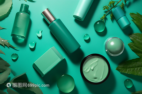 綠色護(hù)膚品宣傳圖數(shù)字藝術(shù) 引領(lǐng)可持續(xù)美妝的視覺革命